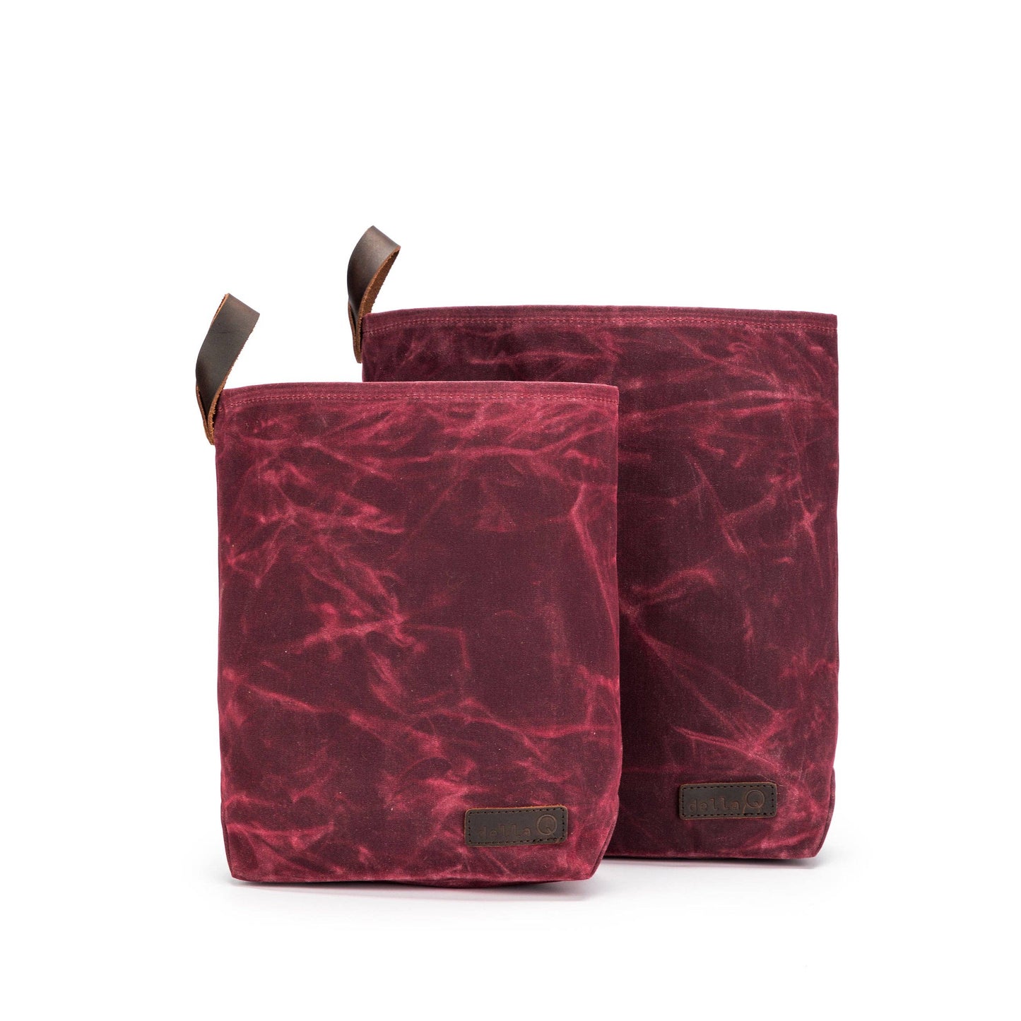 della Q Knit Sacks - Red Set of 2