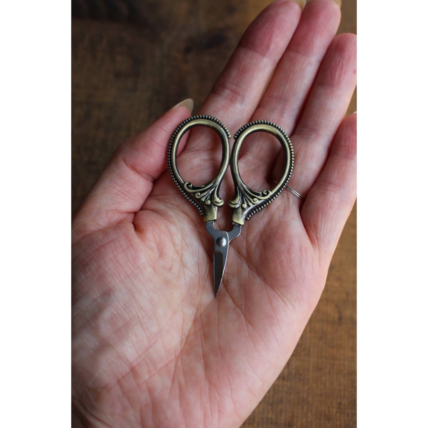 Mini Embroidery Scissors Antique Gold