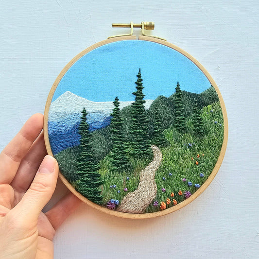 Happy Trails Landscape Embroidery Kit - Jessica Long