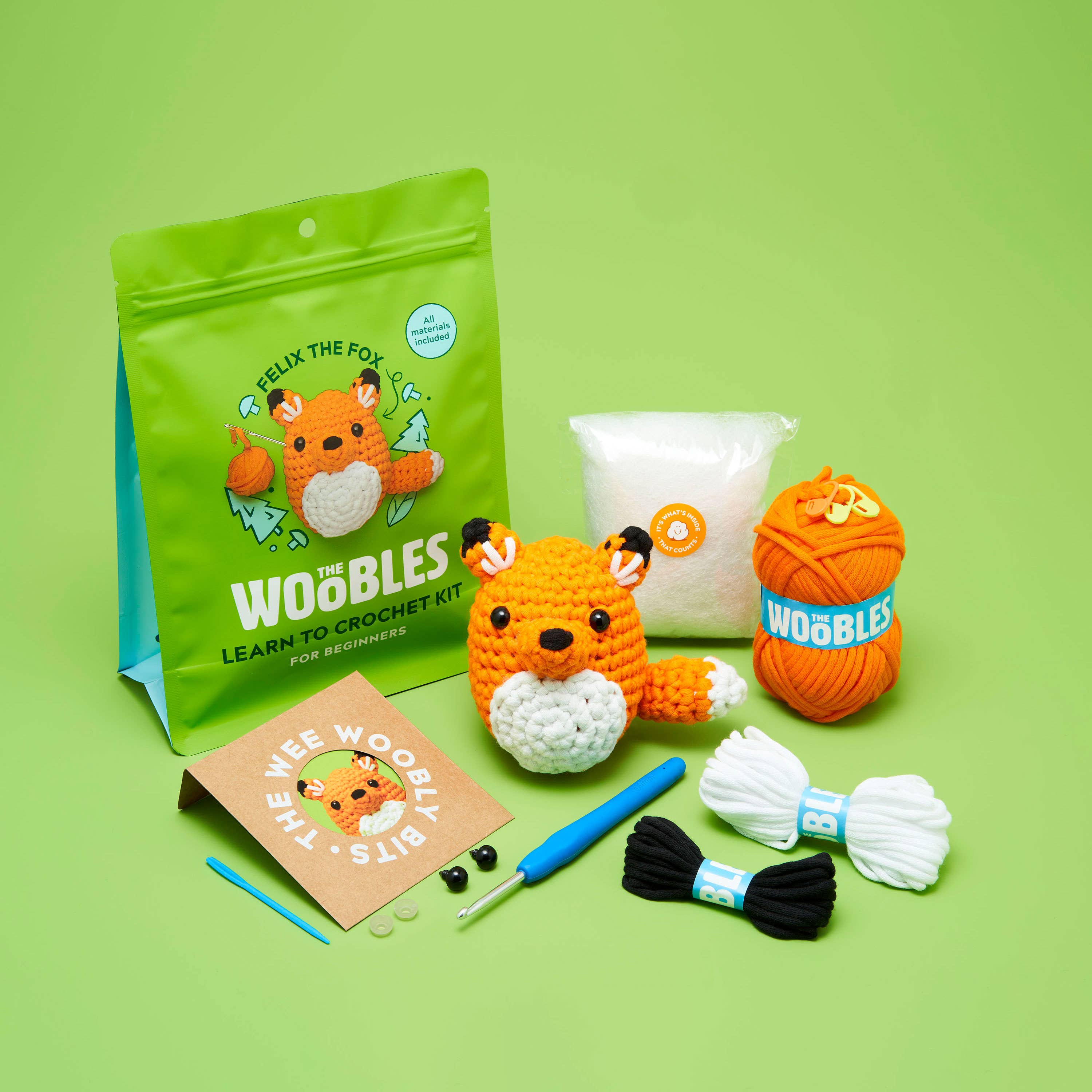 Woobles Felix the Fox Beginner Crochet Kit – Rose Yarn Co.