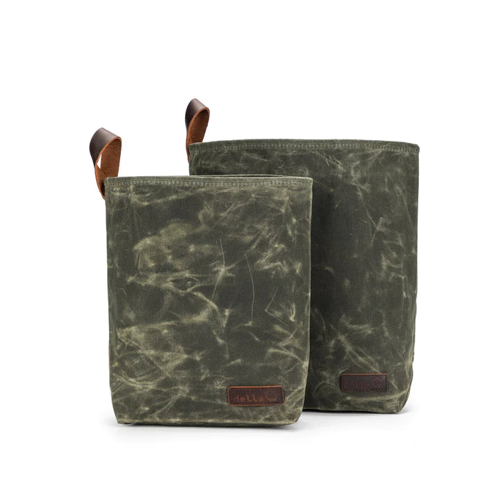della Q Knit Sacks - Olive Set of 2