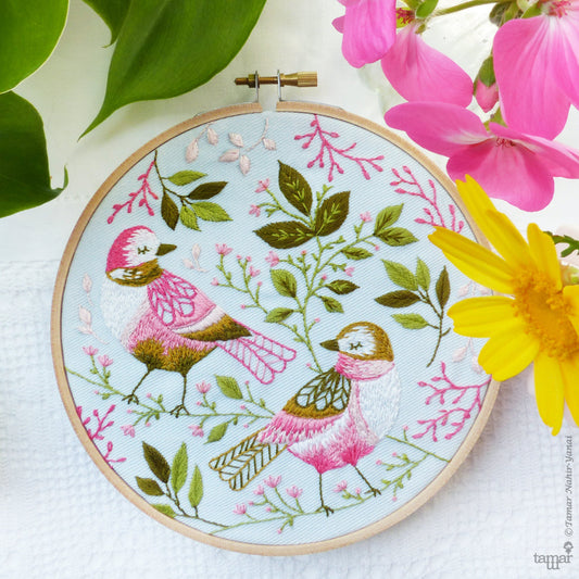 Tamar Love Birds Embroidery Kit