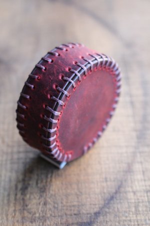Hand-Stitched Leather Tape Measures