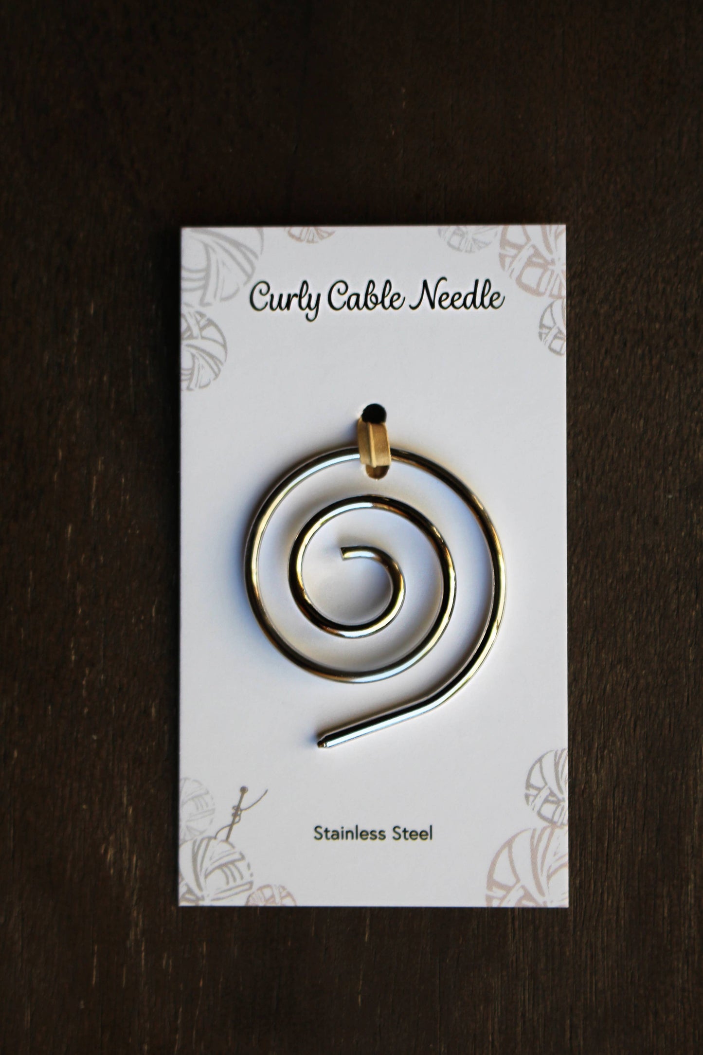 Curly Cable Needle / Shawl Pin