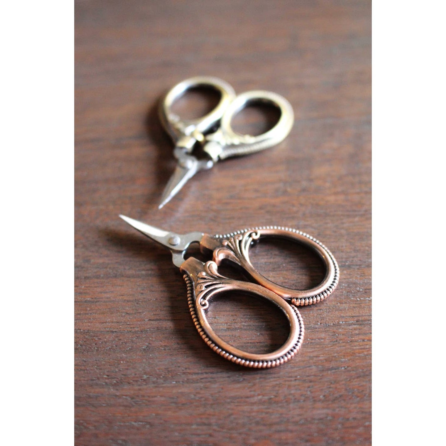 Mini Embroidery Scissors Copper
