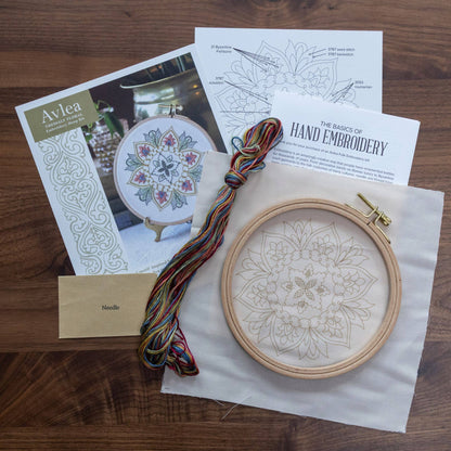 Thessaly Floral Embroidery kit