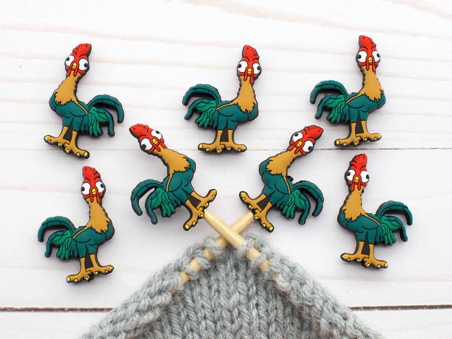 Rooster | Stitch Stoppers Point Protectors Knitting