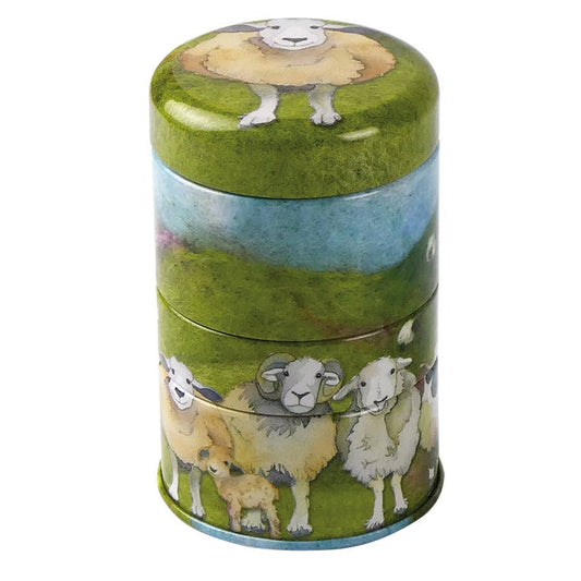 Felted Sheep Mini Stacker Tin