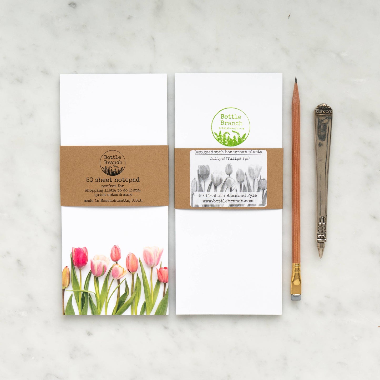 Notepad, Pink Tulips
