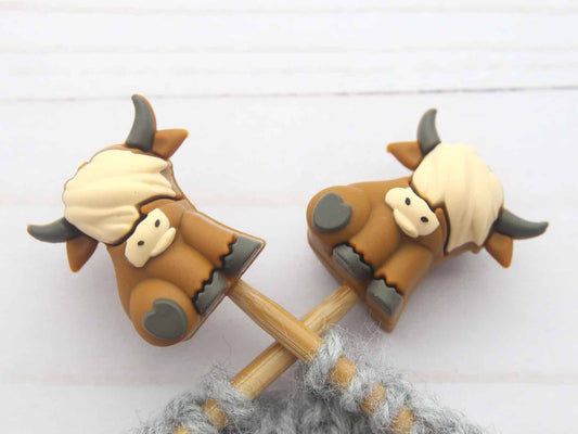 Happy Highland Cow | Stitch Stoppers