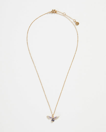 FABLE Enamel Short Bee Necklace
