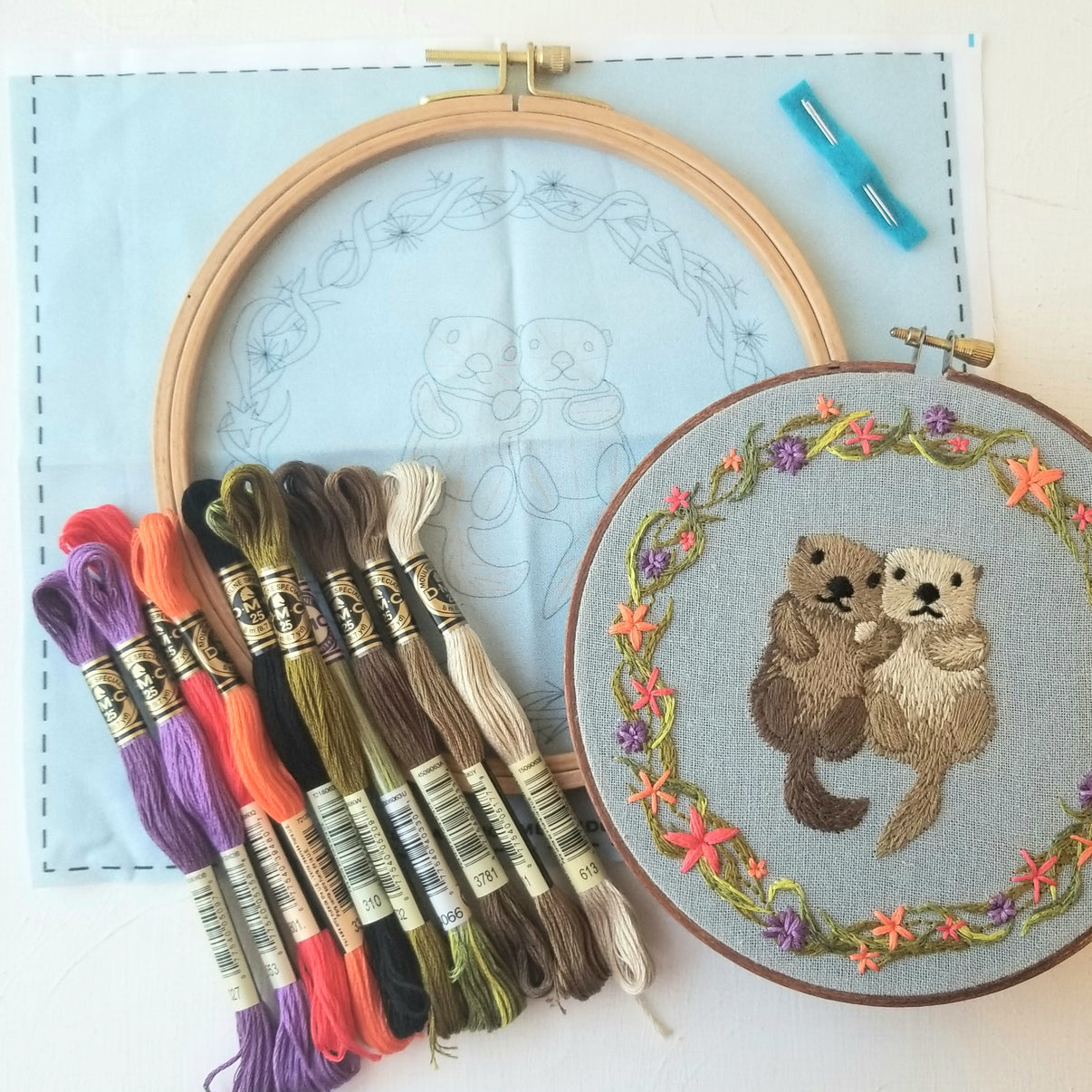 Otterly Adorable Embroidery Kit - Jessica Long