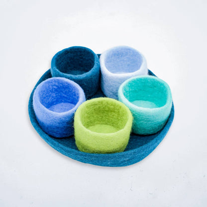 Felt Tidy Pod | Felt Organizer Tray | Felt Storage Bowls | Fibres of Life