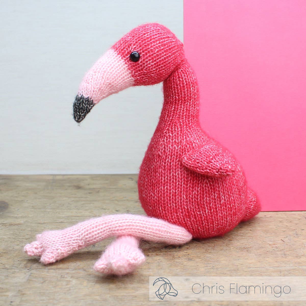 Chris Flamingo - DIY Knitting Kit