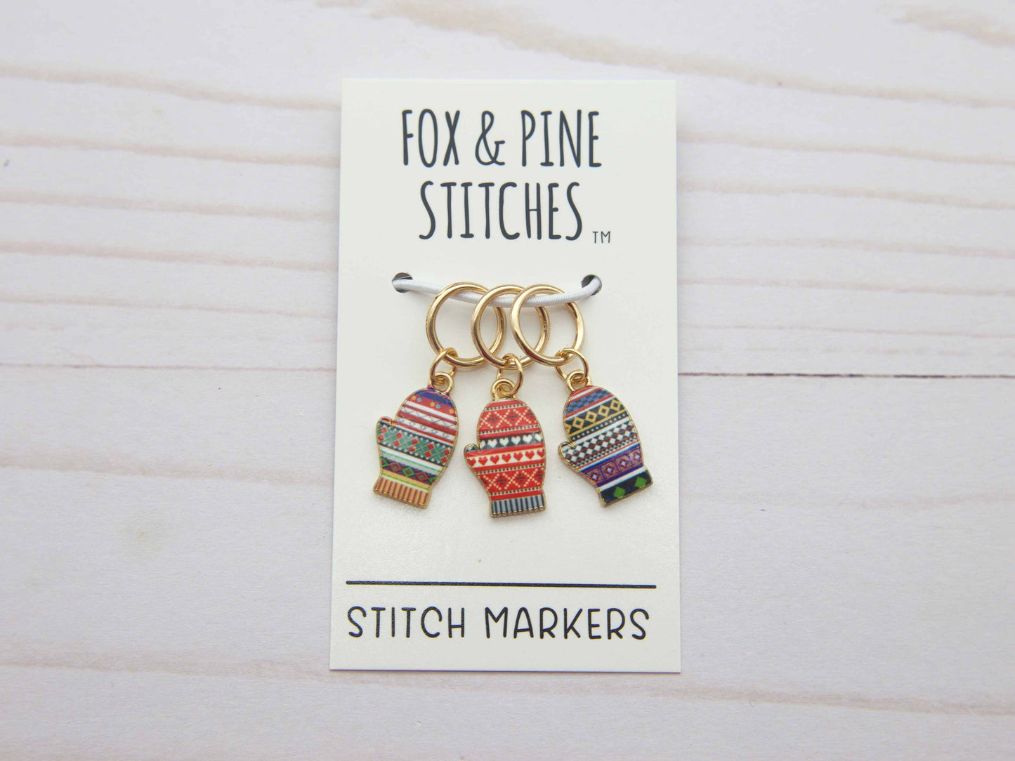 Fair Isle Mittens | Stitch Markers