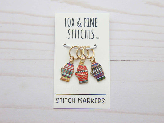 Fair Isle Mittens | Stitch Markers