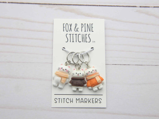 Cozy Cat | Stitch Markers