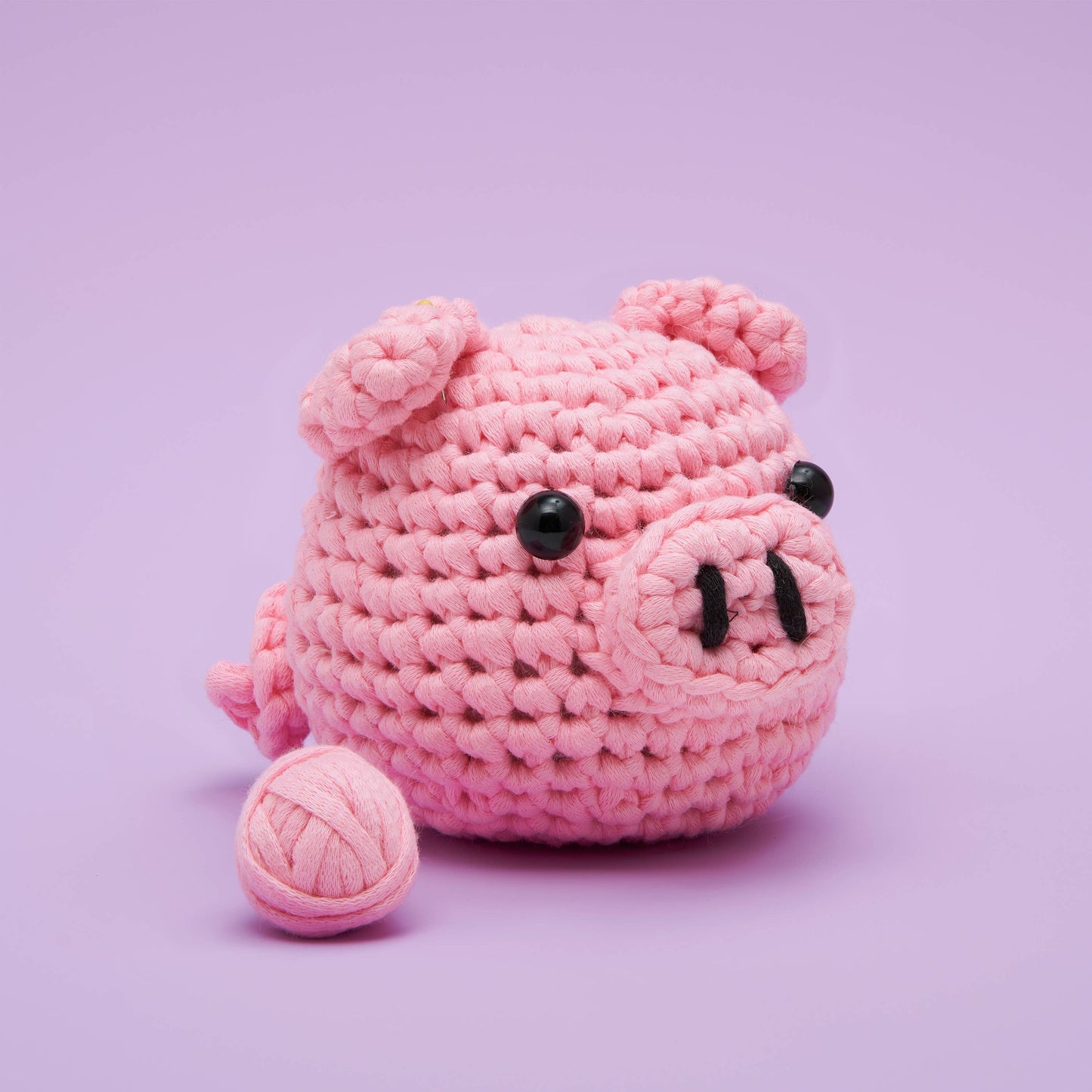 Woobles Bacon the Pig Beginner Crochet Kit