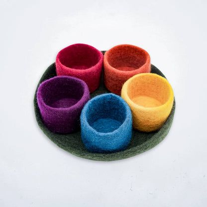 Felt Tidy Pod | Felt Organizer Tray | Felt Storage Bowls | Fibres of Life