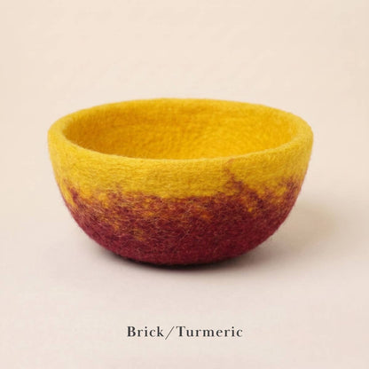 Felt Bowl - Small Ombre | Wool Yarn Bowl | Fibres of Life