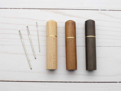Medium Wooden Darning Needle Storage Cases Tapestry