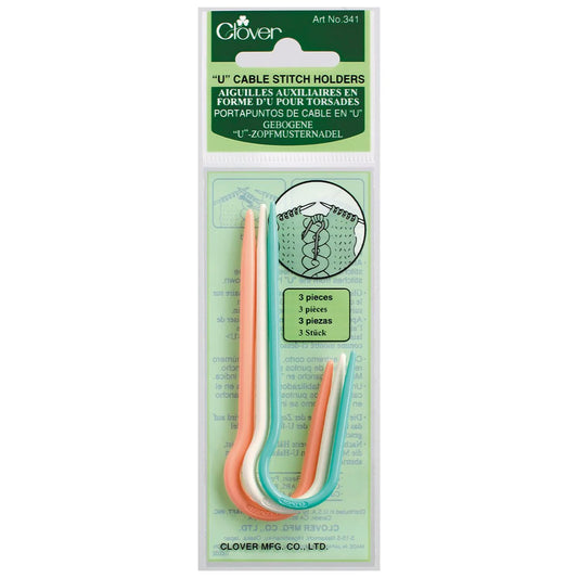 Clover Cable Stitch Holder Needle - J style
