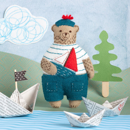 Marcel the Sailor Bear Felt Craft Mini Kit: English