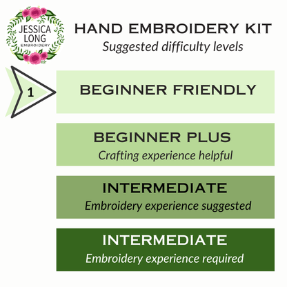 Daisy Field Beginner Embroidery Kit