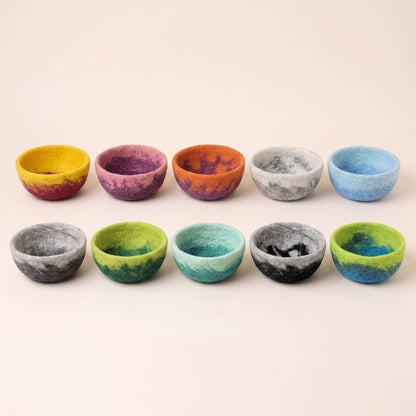 Felt Bowl - Small Ombre | Wool Yarn Bowl | Fibres of Life