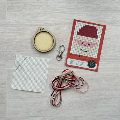 Santa Mini Matchbox Christmas Cross Stitch Kit