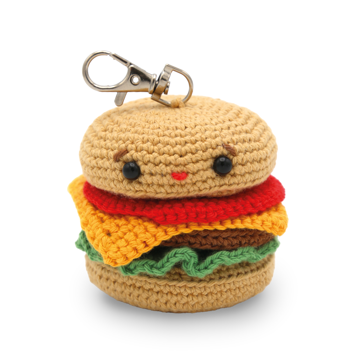 Hamburger Bag Charm - DIY Crochet Kit