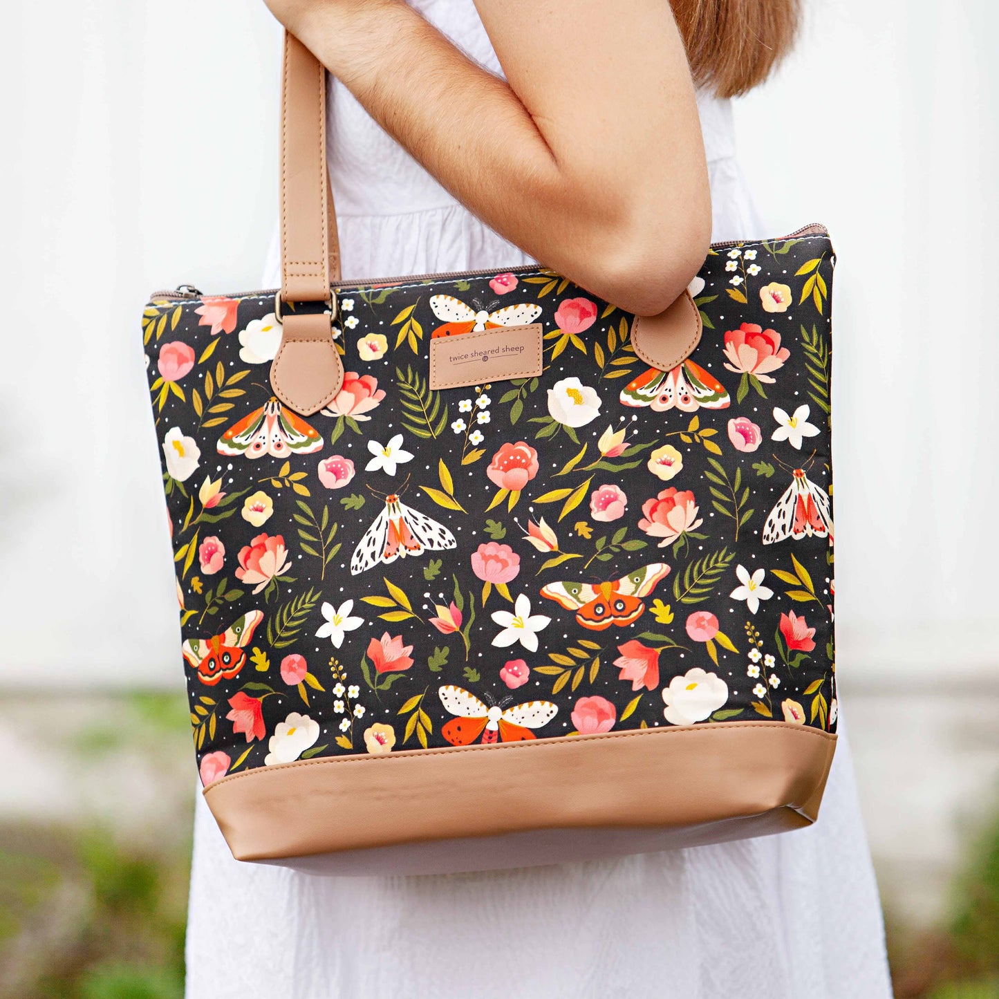 Night Forest Mega Trinity Bag – Large Zippered Knitting Project Bag