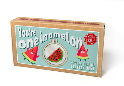 'You're One in a Melon' Mini Matchbox Cross Stitch Kit