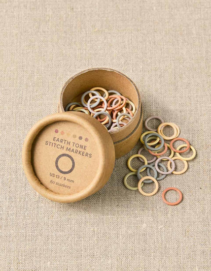 Earth Tones Ring Stitch Markers - Cocoknits