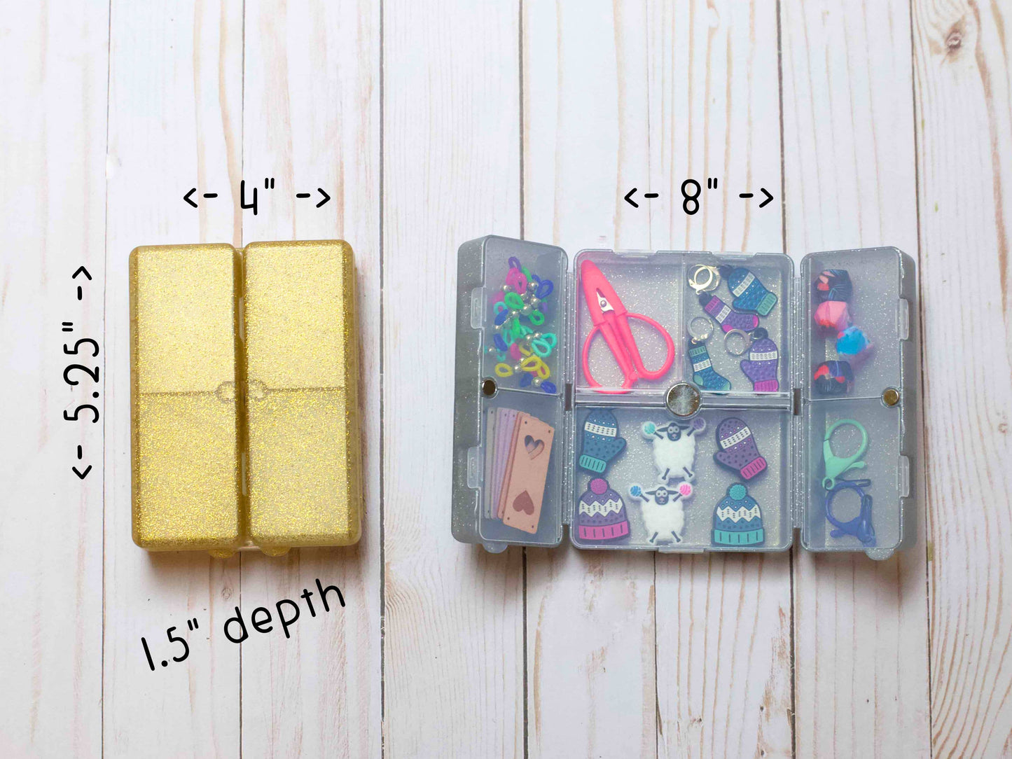 Silver *Glitter* Notion Nooks | The Ultimate On The Go Organizer