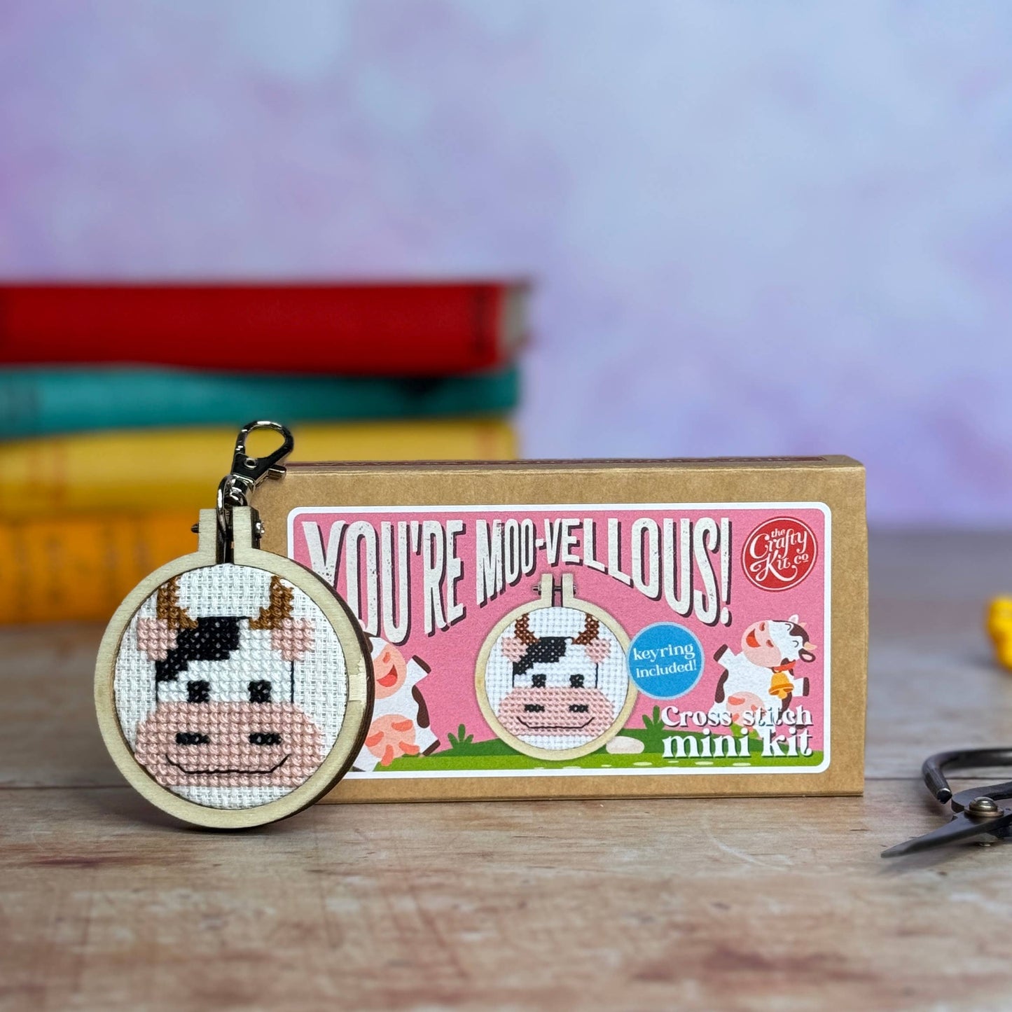 You're Moo-vellous! Mini Matchbox Cross Stitch Kit