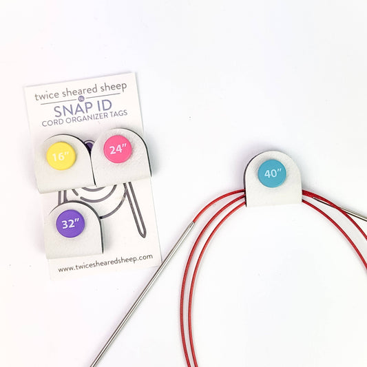 Snap ID Cord Organizer Tags: Numbered