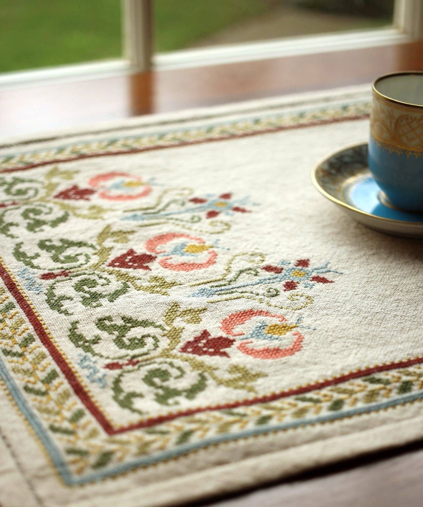 Arcadian Peony Cross stitch kit