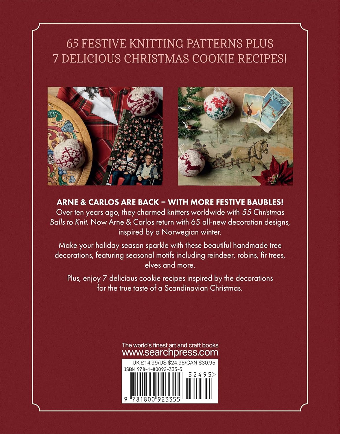 65 New Christmas Balls to Knit: Make Your Own Nordic-Inspired Heirloom Decorations by Arne & Carlos