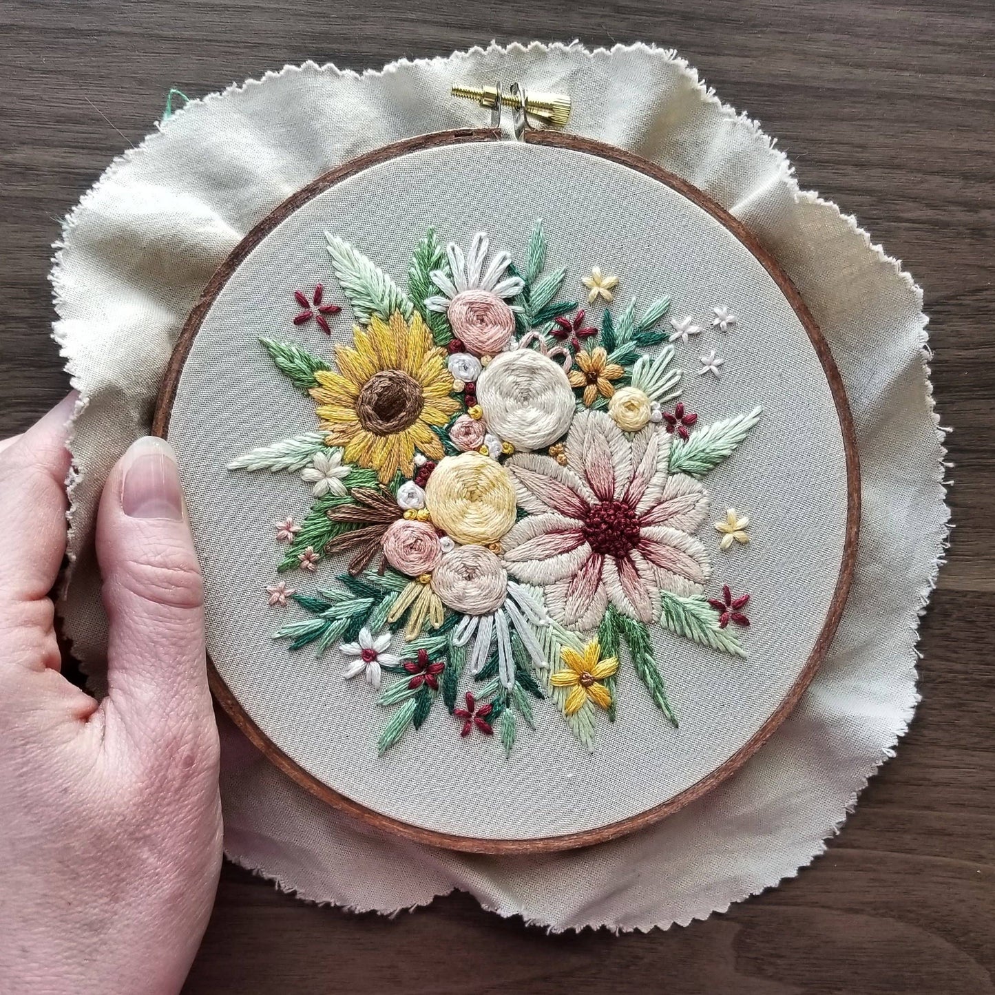 Floral Harvest Embroidery Kit - Jessica Long