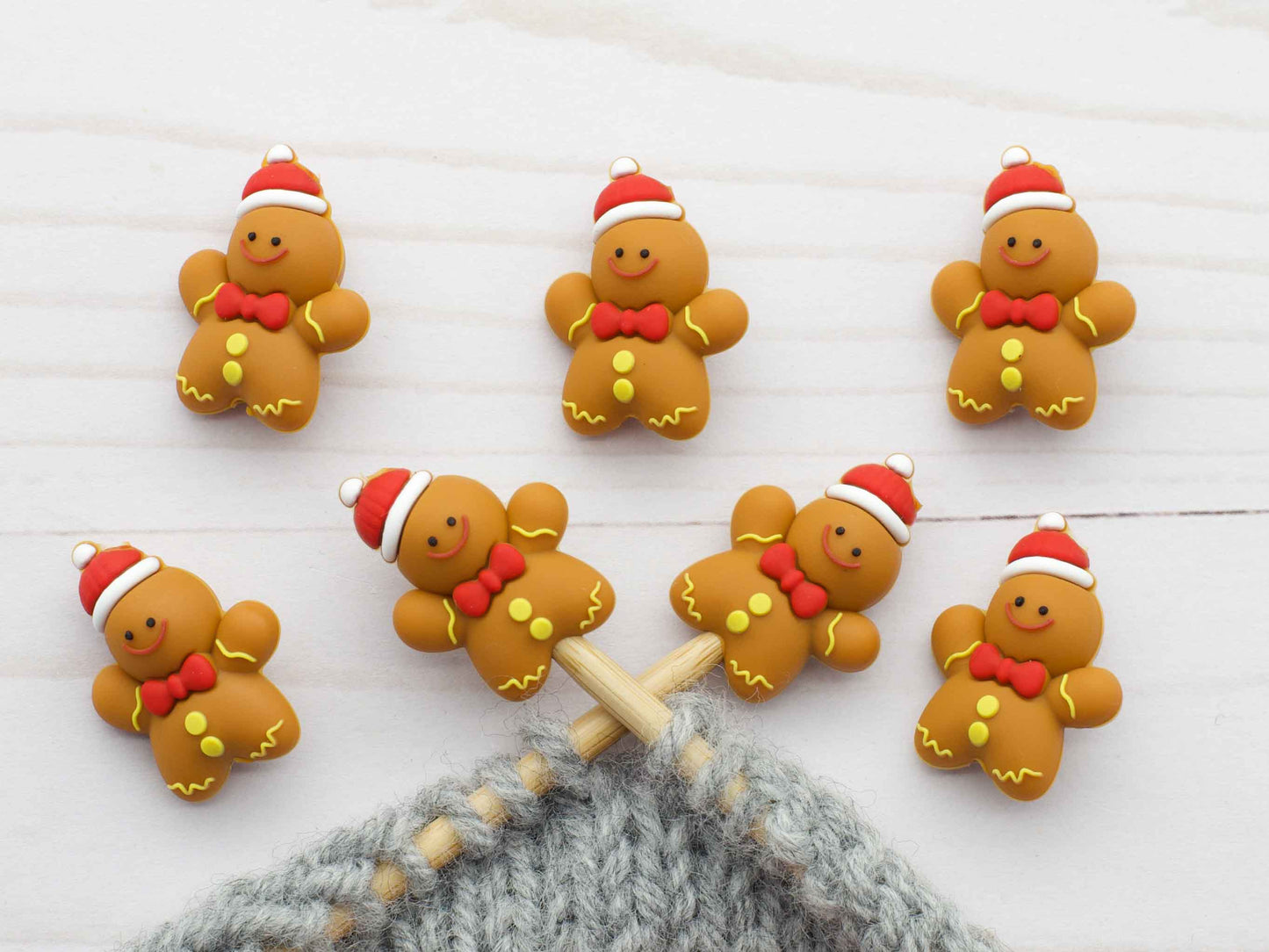 Cheerful Gingerbread | Stitch Stoppers Knitting Notions