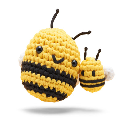 Mommy & Me Cornelius the Bee Combo Crochet Kit - The Woobles