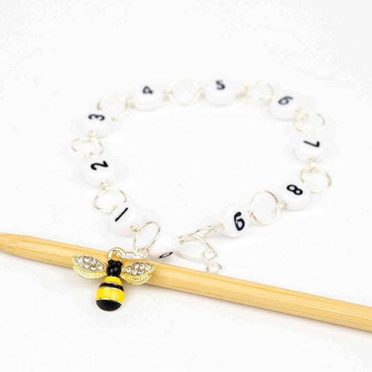 Circle Chain Row Counter: Sparkle Bee