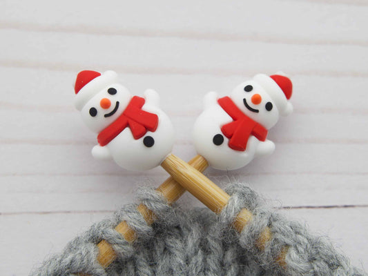 Little Snowman | Stitch Stoppers Point Protectors Knitting