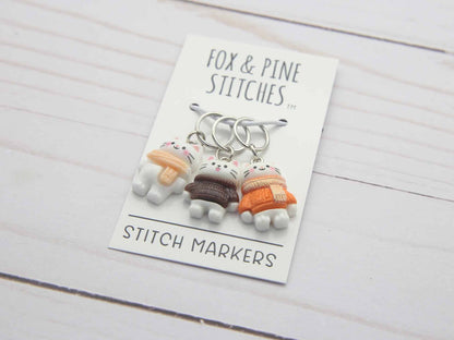 Cozy Cat | Stitch Markers