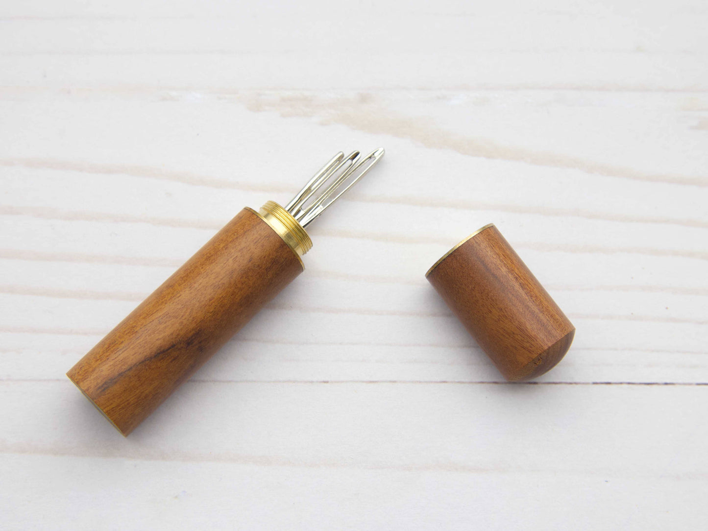 Medium Wooden Darning Needle Storage Cases Tapestry