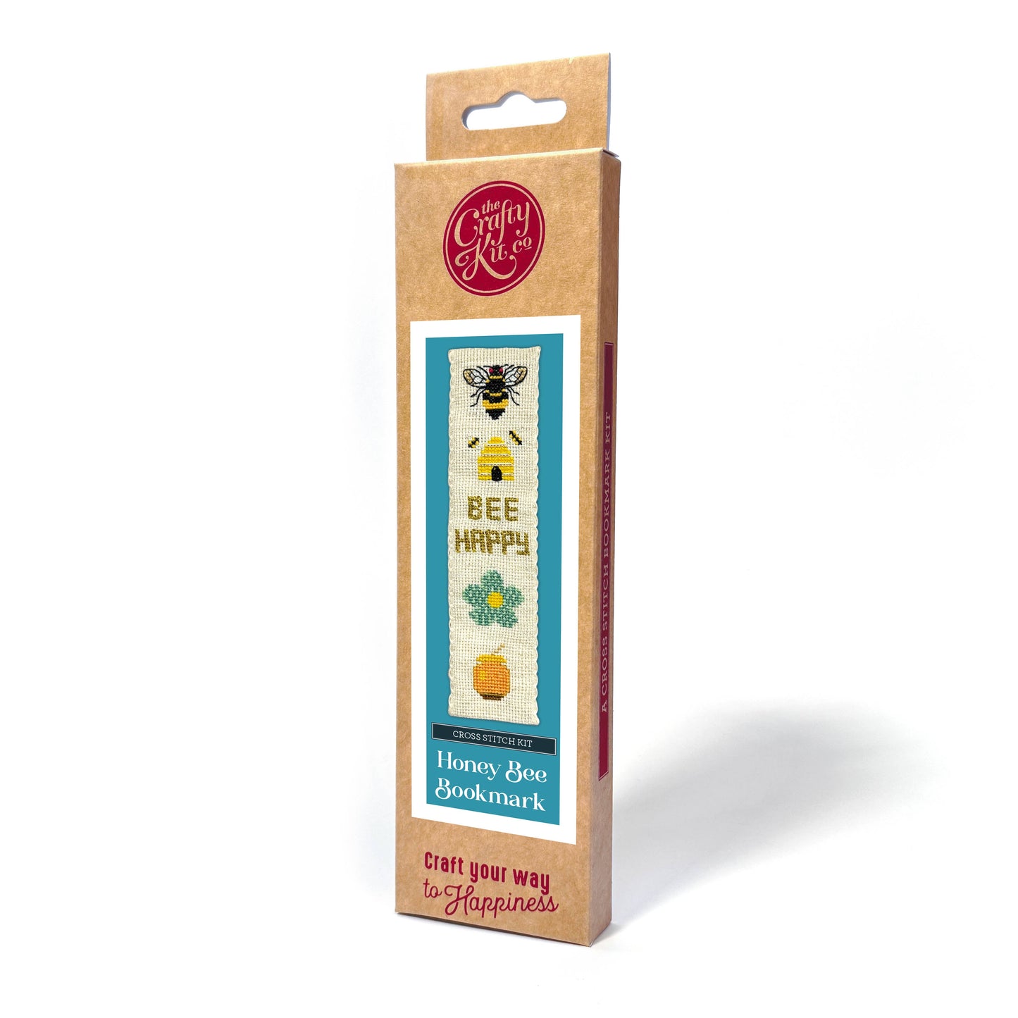 Honey Bee Bookmark Cross Stitch Kit - Crafty Kit Co.