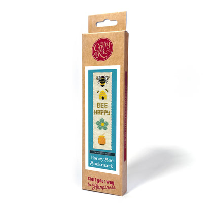 Honey Bee Bookmark Cross Stitch Kit - Crafty Kit Co.