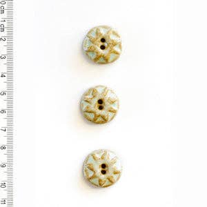 L596 Turquoise Star Buttons