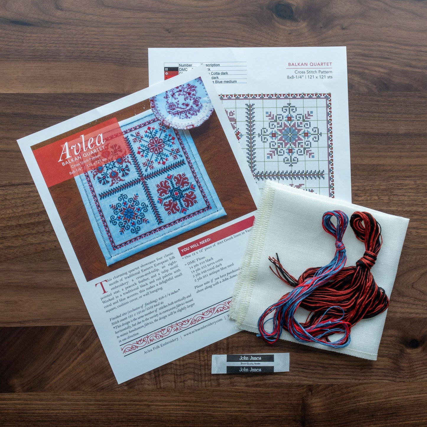 Balkan Quartet Cross stitch kit